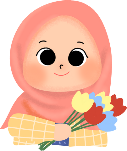 Happy muslim girl